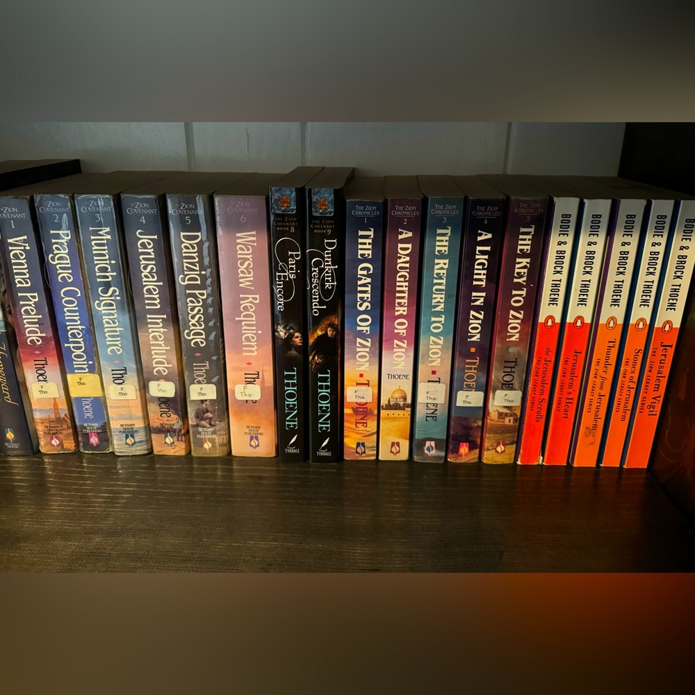 Bodie Thoene Books - Zion Covenant, Zion Chronicles, Zion Legacy